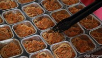 Salah satu masakan yang dibuat oleh peserta yaitu spaghetti brulee.