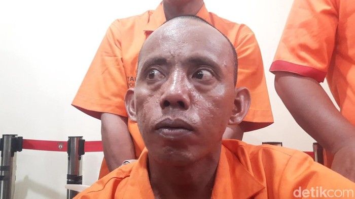 Sutrisno otak pembunuhan sadis di OKI Sumsel (Prima Syahbana/detikSumut)
