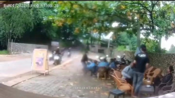 Tankapan layar video viral gerombolan serang pelajar di Bogor