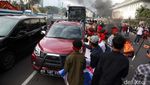 Waspada! Ada Aksi Bakar Ban dan Tutup Jl Thamrin