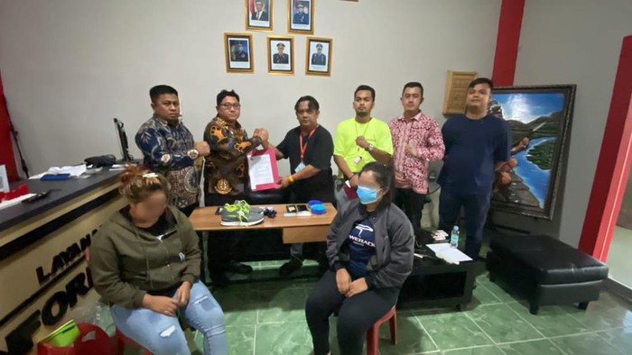 2 wanita diamankan karena menyelundupkan sabu ke Lapas Narkotika Samarinda.