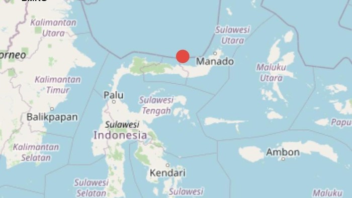 Gempa Bolaang Mongondow Utara, Sulut M 5,4.