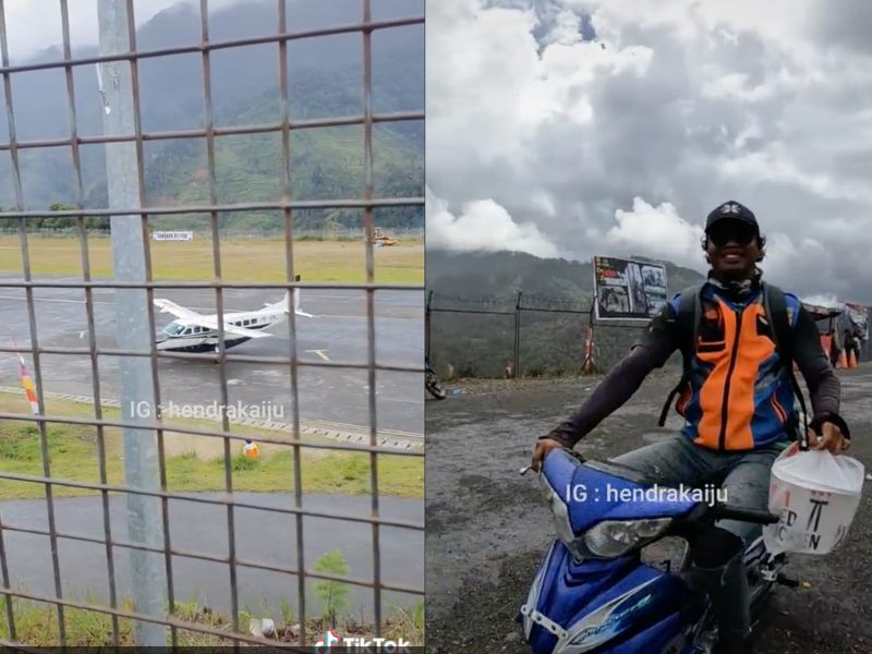 Gokil! Polisi Ini Pesan KFC ke Pedalaman Papua Pakai Pesawat