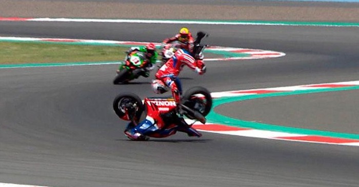 Iker Lecuona kecelakaan parah di WSBK Mandalika.
