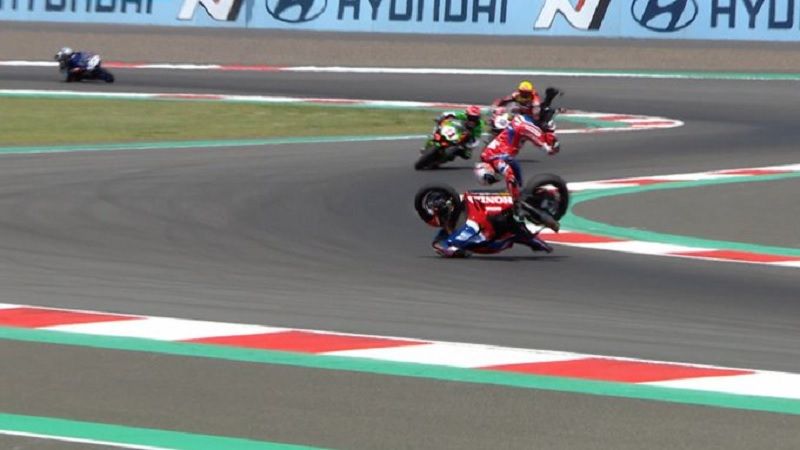 Iker Lecuona kecelakaan parah di WSBK Mandalika.