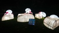 Setiap tahun, Jardin des Plantes menghadirkan festival cahaya malam hari dalam suasana magis! Patung binatang raksasa yang menyal dapat menerangi suasana di tempat tersebut saat malam tiba.