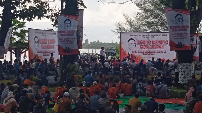 Nelayan Pantai Selatan Dukung Gibran Rakabuming Maju Pilgub Jateng