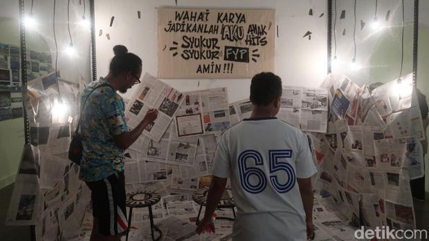 Pameran Urban Hurk: Usai Lemparan Kerikil di Jogja National Museum (JNM), Sabtu (12/11/2022).
