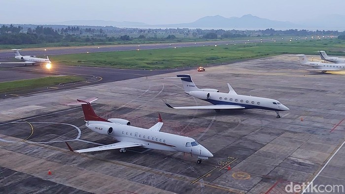 pesawat delegasi KTT G20 parkir di Bandara Banyuwangi