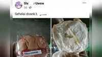 Beli cheese burger kemasan, orang ini dibuat terkejut dengan isian kejunya. Isinya hanya berupa sehelai keju yang tipis. Foto: Instagram/Twitter