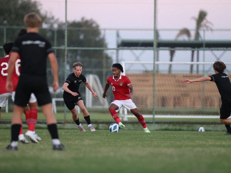 Aksi Timnas Indonesia U-20 di Laga Hujan Gol Lawan Baerum SK
