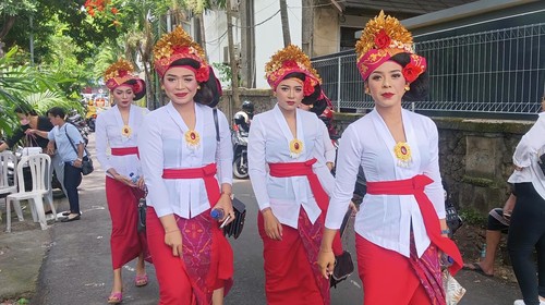 Baleganjur Kabupaten Badung akan menyambut kedatangan delegasi Arab dan Joe Biden, Minggu (13/11/2022).