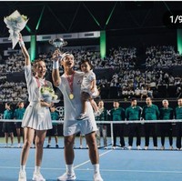 Dalam pertandingan ganda tersebut, tim Enzy dan Dion yang menjadi pemanangnya. Foto: Dok. Instagram