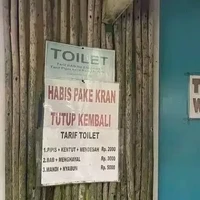 Karena kertasnya nggak muat jadi tulisannya disingkat. Tapi kalau kayak gini kan jadi bingung bikin salah paham. Harusnya ditulis aja wanita dan pria. Foto: Instagram/@sukijan.id