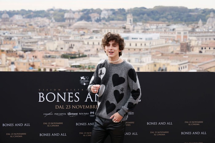 ROME, ITALY - NOVEMBER 12: Timothée Chalamet attends the 