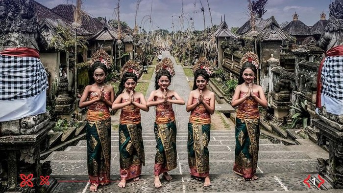 Ilustrasi Tari Pendet.