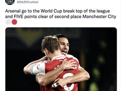 Meme Arsenal Kokoh di Puncak Usai City Dipermalukan