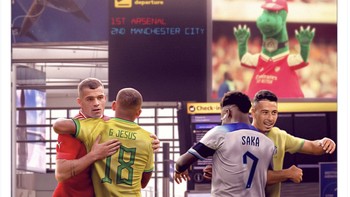 Kekalahan City berarti para pemain Arsenal akan menuju ke Piala Dunia 2022 di puncak Liga Inggris. Foto: Twitter