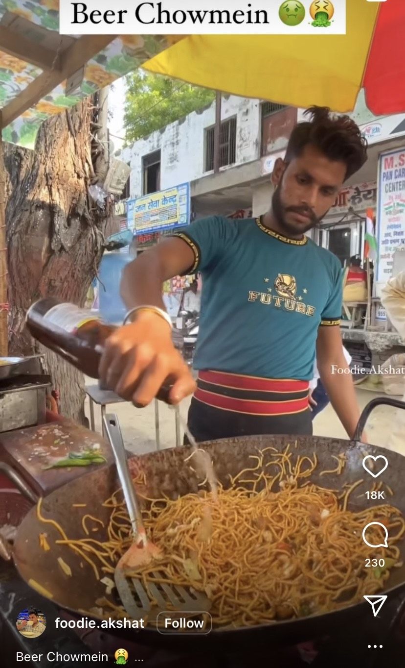 Mie Goreng di India Ini Pakai Campuran Bir