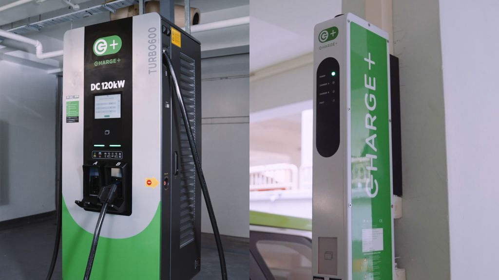 Perangkat Pengisian Kendaraan Listrik AC & DC oleh Charge+
