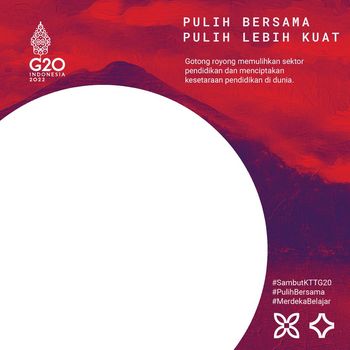 50 Twibbon G20 Bali: Daftar Link Download dan Cara Memakainya