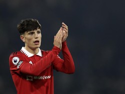Alejandro Garnacho, pemain muda berusia 18 tahun juga disebut-sebut bisa jadi penerus pemakai nomor 7 di MU. Fans Setan Merah, setuju? (AP)