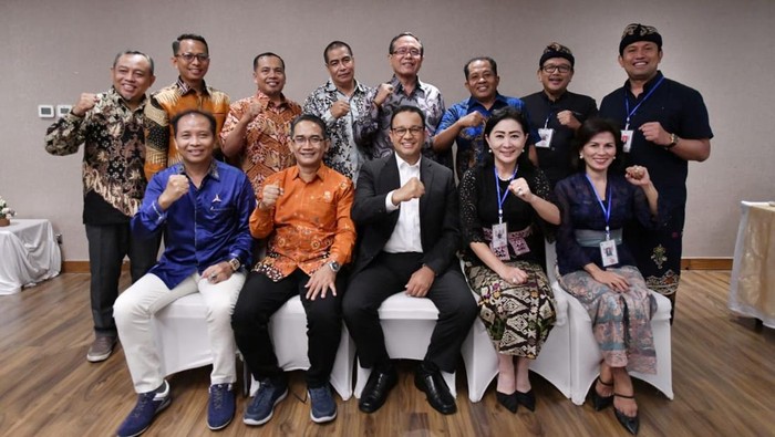 Anies bertemu pengurus daerah Koalisi Perubahan di Bali. (Foto dikirimkan pengurus NasDem).