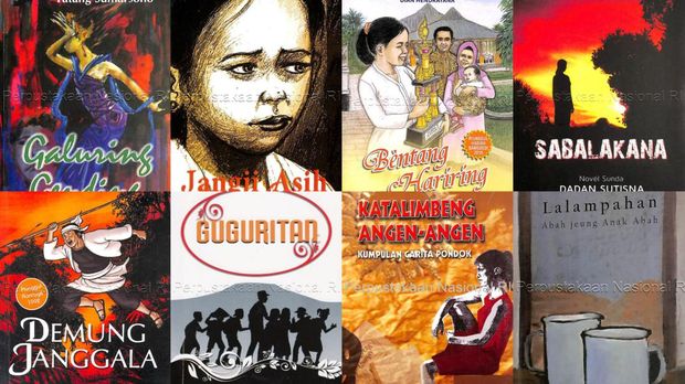 Buku Cerita Pendek dan Novel Sunda.