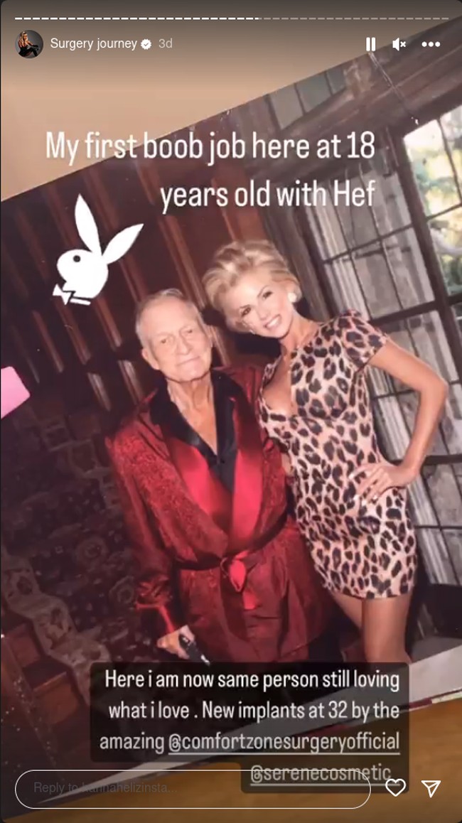 Hannah sendiri bukan pertama kalinya melakukan serangkaian operasi untuk mengubah penampilan. Sejak usia 18 tahun, ia sudah terobsesi tampil bak Playboy bunny.Foto: Instagram