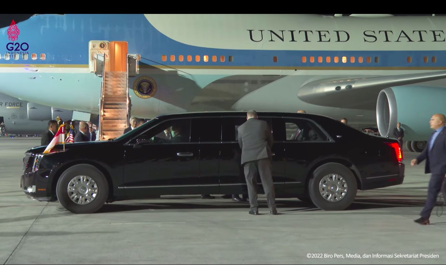 Joe Biden dijemput 'The Beast'