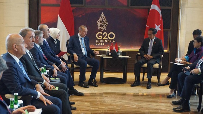 Jokowi Bertemu Erdogan di Bali