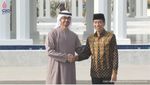 Momen Akrab Jokowi-Presiden UEA Saat Resmikan Masjid Sheikh Zayed Solo