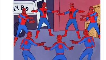 Usai tweet Kaesang, ada meme orang-orang di maskapai tersebut saling tunjuk kesalahan. Foto: Twitter