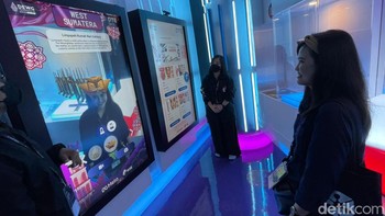 Di area terakhir, pengunjung bisa menjajal teknologi metaverse di Metaverse Corner. Foto: Agus Tri Haryanto/detikcom