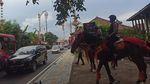 Potret Polisi Berkuda Amankan Jalanan Nusa Dua Sukseskan G20 Bali