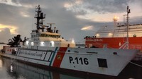 Penampakan kapal patroli, KPLP KNP Chundamani yang siaga di Pelabuhan Benoa. Kapal tersebut disiapkan untuk monitoring keselamatan pelayaran di Perairan Benoa dan Selat Lombok. Foto: IST