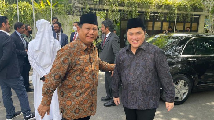 Prabowo dan Erick Thohir (dok. istimewa).