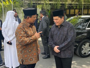 Jejak Pertemuan Prabowo-Erick Thohir, Terbaru Bareng Jokowi di Istana Bogor
