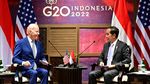 Senyum Jokowi Bareng Joe Biden di Bali