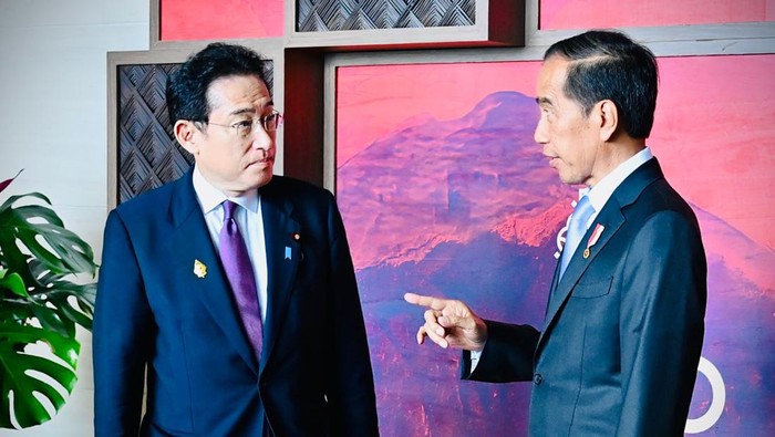 Presiden Komisi Eropa Ursula Von Der Leyen dan Perdana Menteri (PM) Jepang Fumio Kishida. (Biro Pers Sekretariat Presiden)
