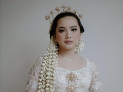 5 Potret Cantik Rachel Amanda Berkebaya Putih Saat Dipersunting Pengusaha