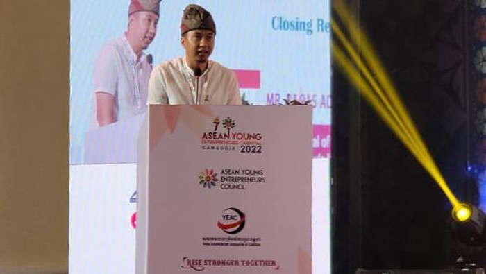 Sekretaris Jenderal Himpunan Pengusaha Muda Indonesia (HIPMI) Bagas Adhadirgha ditunjuk jadi Chairman untuk presidensi ASEAN Young Entrepreneurship Council (AYEC) di Indonesia. selama setahun mendatang.