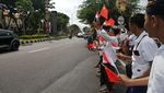 Sorak-sorai Siswa SMP di Bali Sambut Delegasi G20