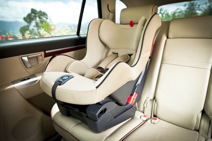 Baby Car Seat in Vehicle Interior