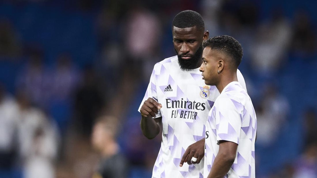 Antonio Ruediger dan Rodrygo Goes di Real Madrid. (Foto: DeFodi Images via Getty Images/DeFodi Images)