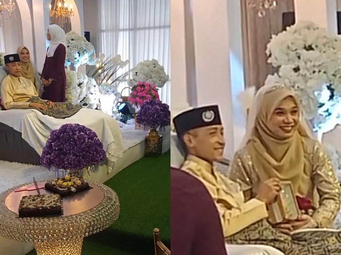 Beredar video viral bukti cinta sejati, pengantin menikah dengan pria yang mengalami sakit kanker stadium 4 bikin haru warganet di media sosial. Beredar video viral bukti cinta sejati, pengantin menikah dengan pria yang mengalami sakit kanker stadium 4 bikin haru warganet di media sosial.