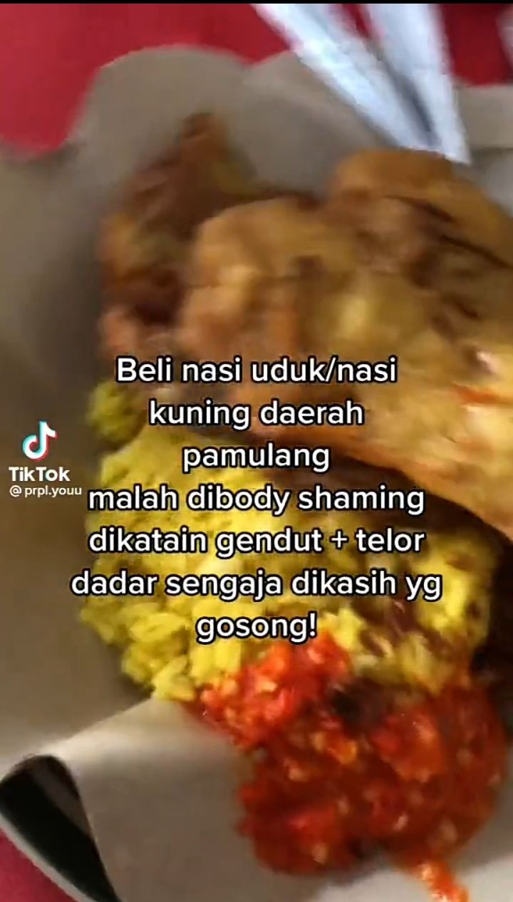 Duh! Pembeli Ini Alami Body Shaming Saat Beli Nasi Uduk
