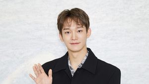 Potret Chen EXO saat Jumpa Pers Perilisan Last Scene
