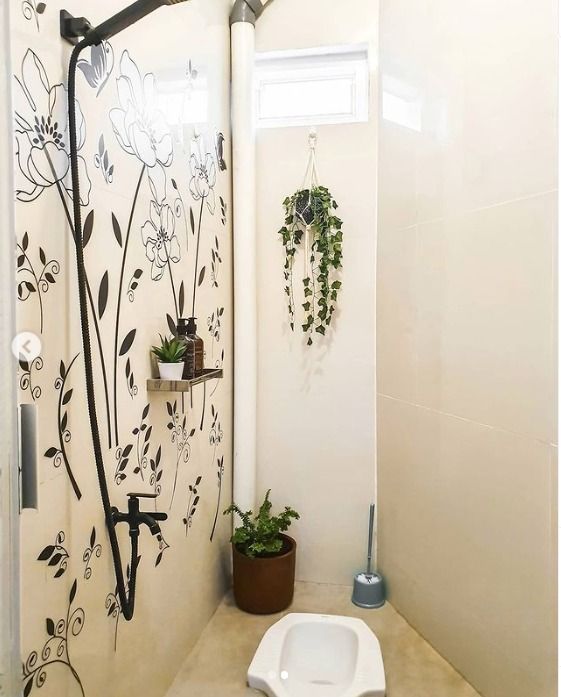 Ilustrasi desain kamar mandi.