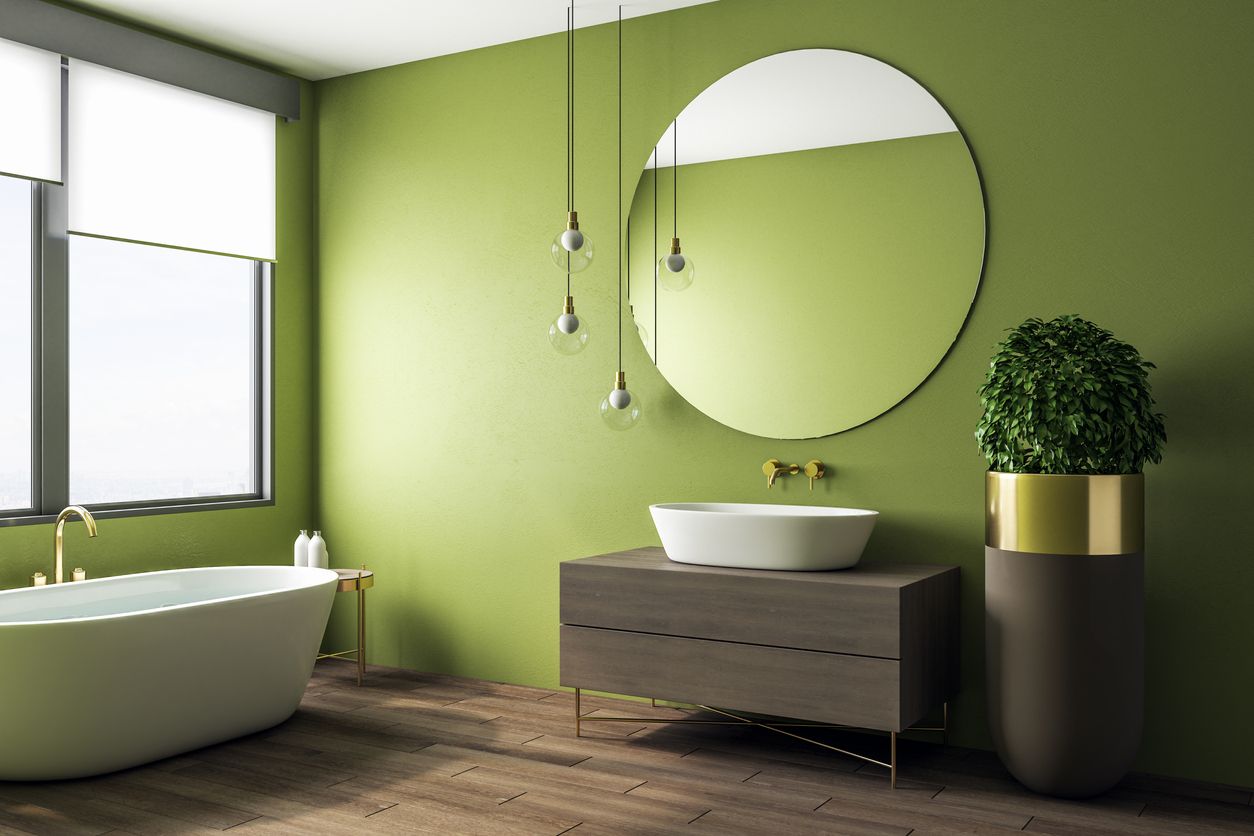 Ilustrasi desain kamar mandi.